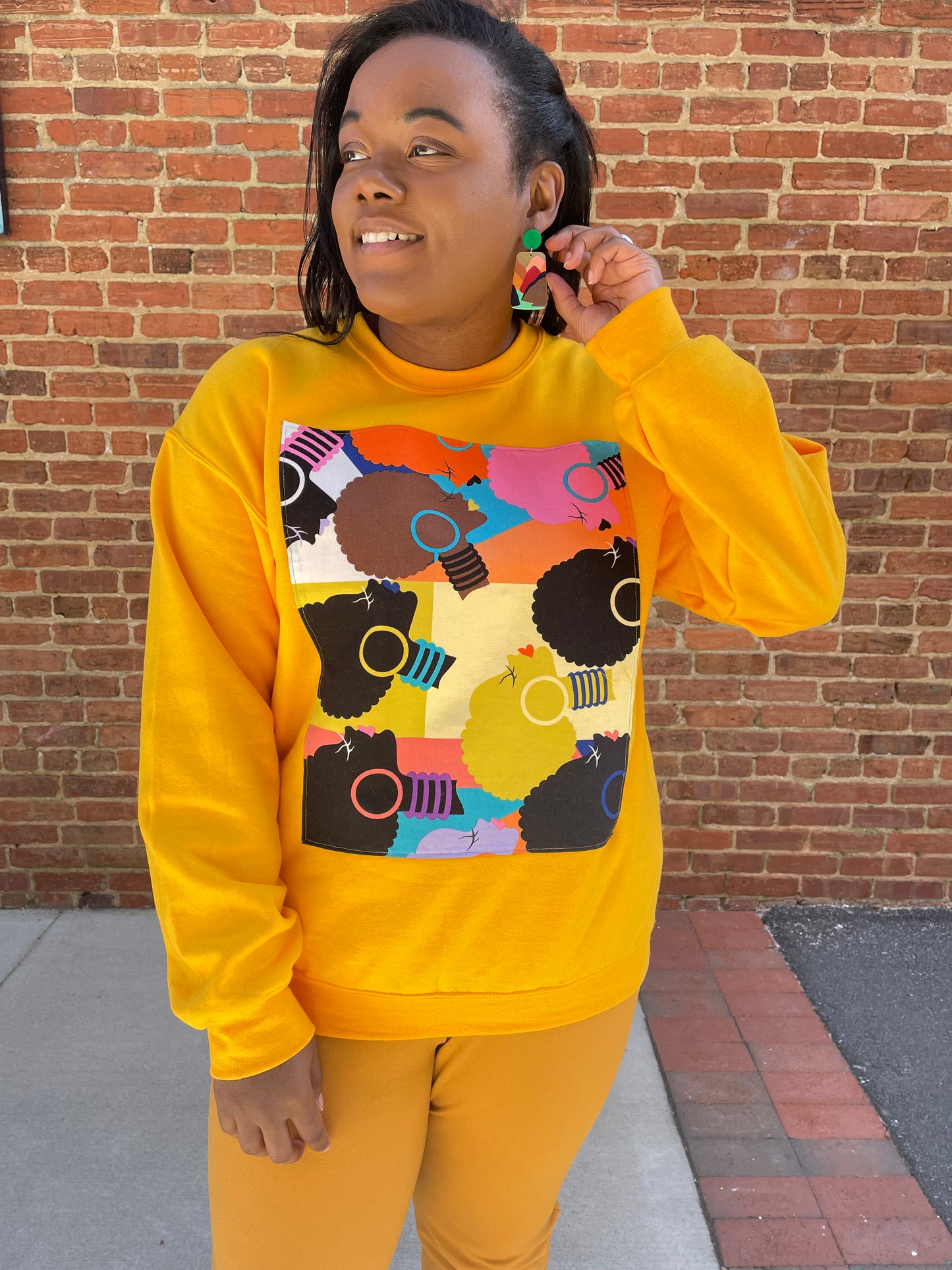 Color Me Unbothered Yellow Sweatshirt