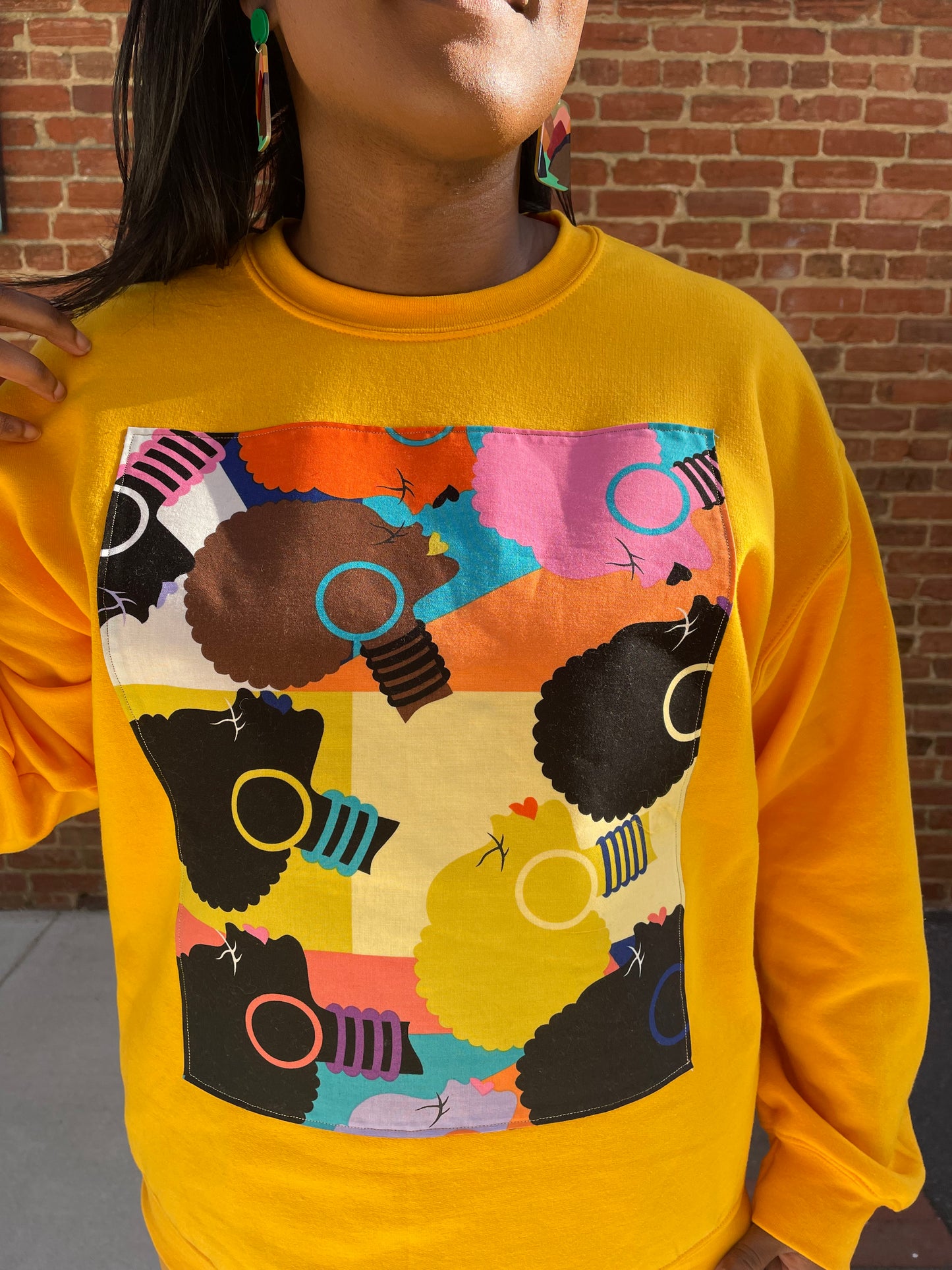 Color Me Unbothered Yellow Sweatshirt