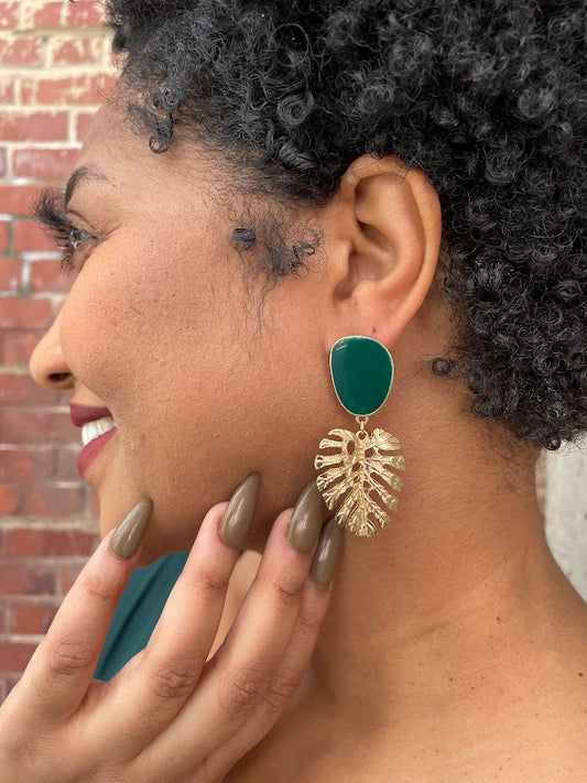 Money Green Earrings